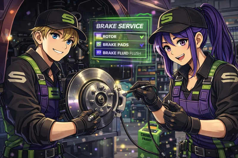 Brake service at Supercanic