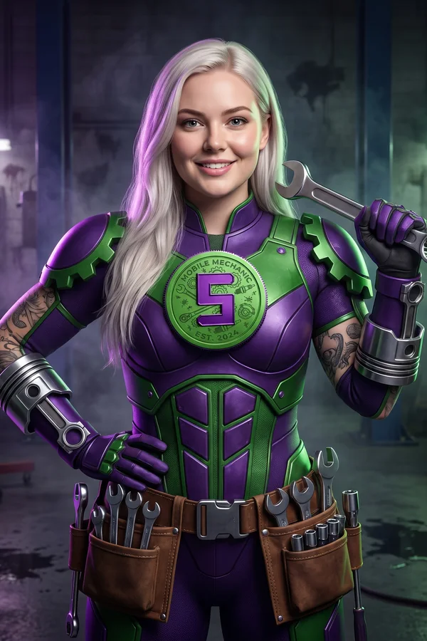 Nina Perez as a Supercanic superhero