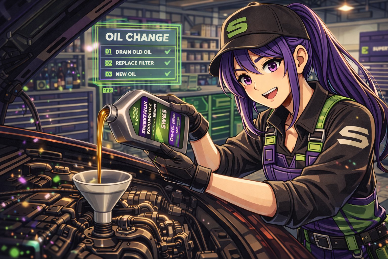 Oil change service