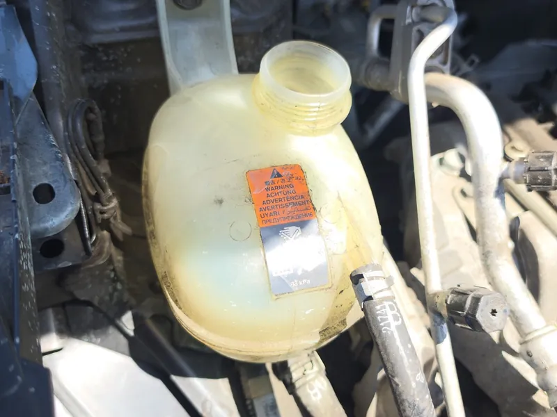 Engine bay during diagnosis
