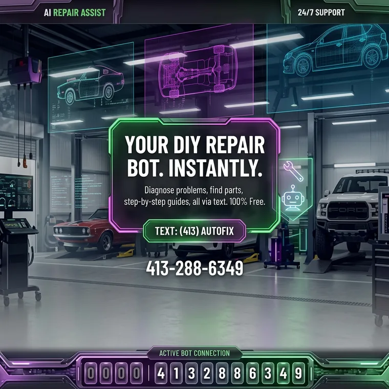 The AutoFix answer line advert. Text 413 288 6349 for a repair answer