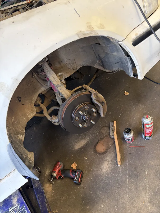 Brake job underway