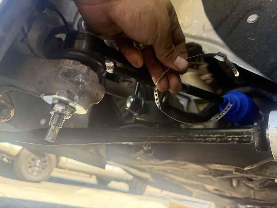 Changing a hose clamp during service