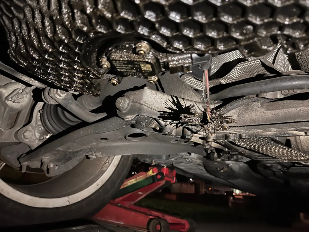 Underbody inspection on a BMW X3 for a Corona CA customer