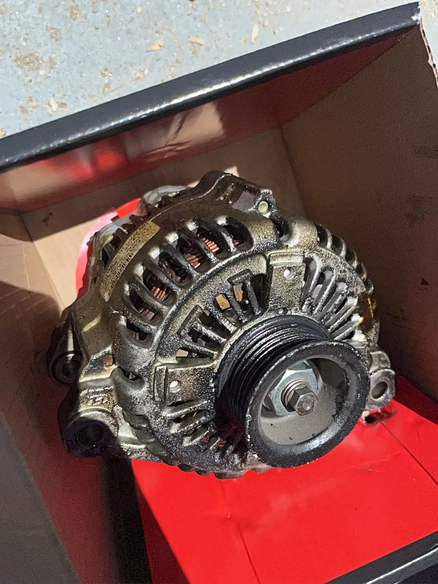 Replacement alternator before install on a Hemet CA diagnostic job