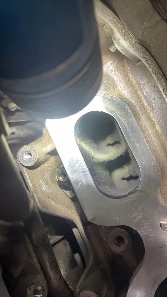 Intake port cleaning during water pump and timing service on a Ford Explorer from Jurupa Valley CA