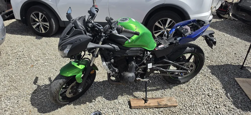 Sport bikes lined up after fairing installation for a Murrieta CA rider
