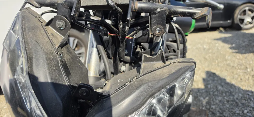 Front fairing removed during motorcycle bodywork for a Murrieta CA rider
