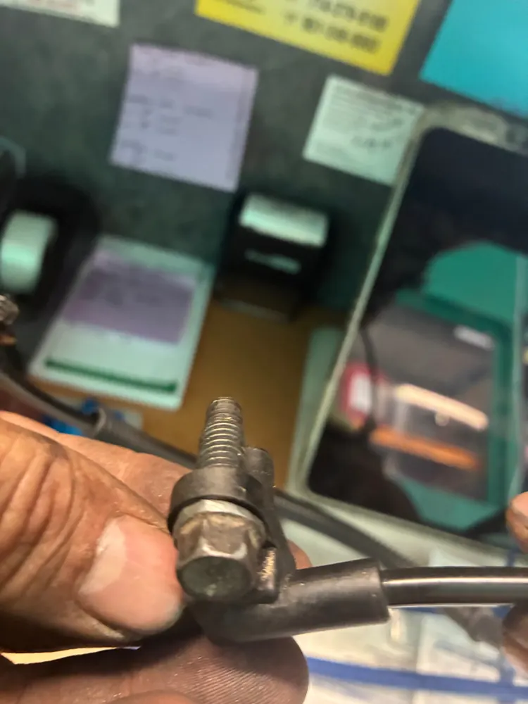 Failed ABS sensor examined for a San Bernardino CA truck