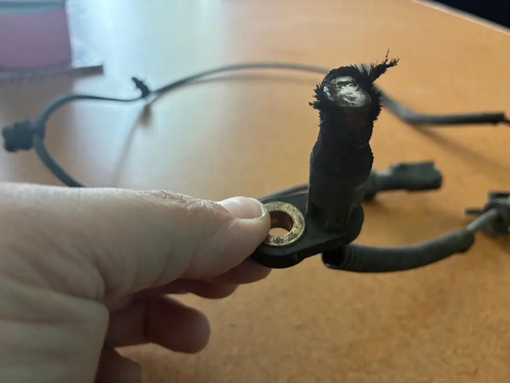 Worn sensor tip that was throwing codes on a Ford F-250