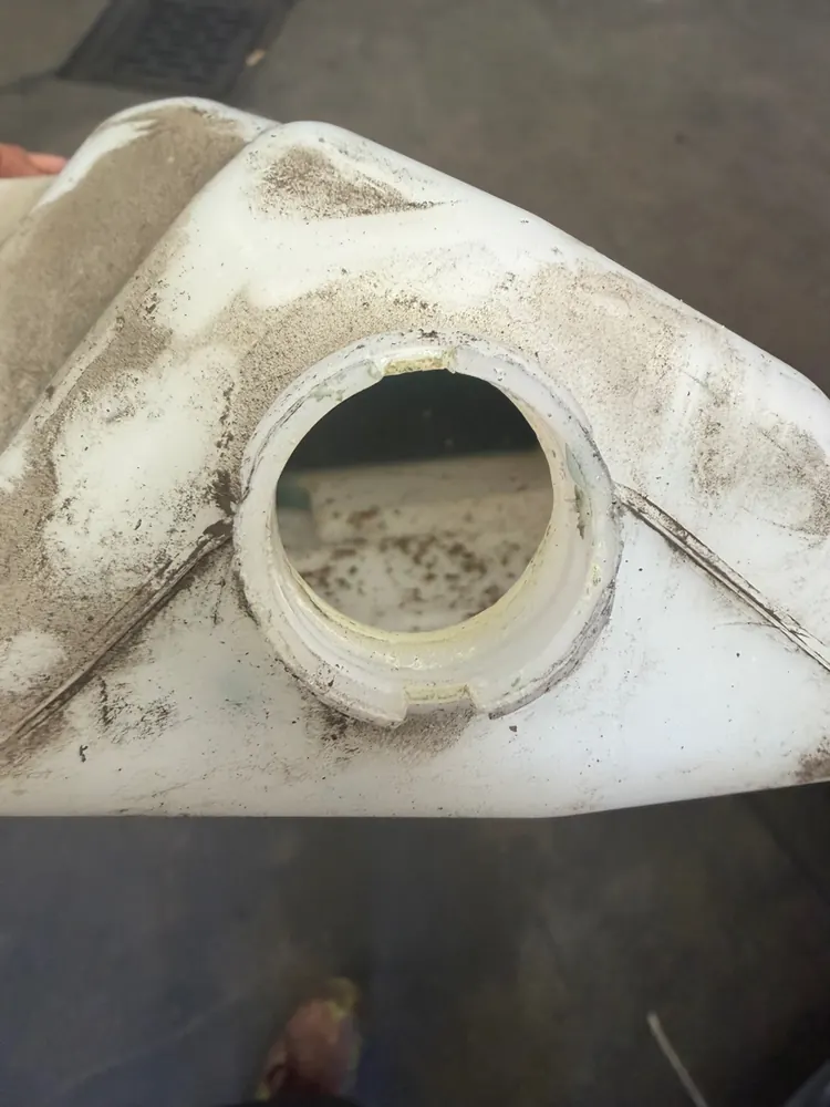 Contaminated coolant reservoir found during diagnosis on a Honda Accord in San Jacinto CA