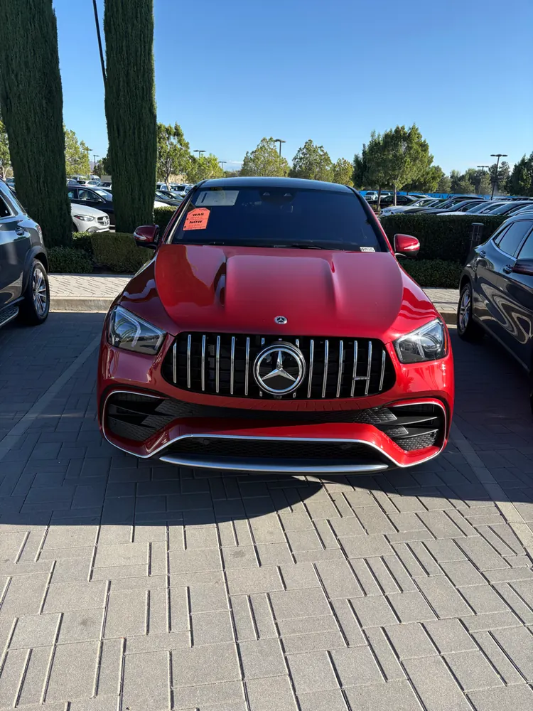 Mercedes-AMG GLE coupe pre-purchase inspection at a Temecula CA dealer lot