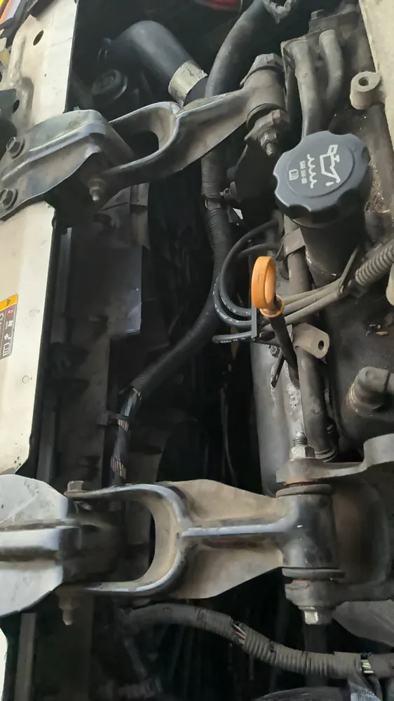 Chevy Impala front end apart during radiator replacement in Hemet CA