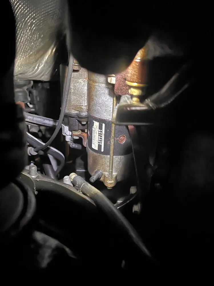 Starter motor replacement on a Cummins diesel during an emergency no-start call