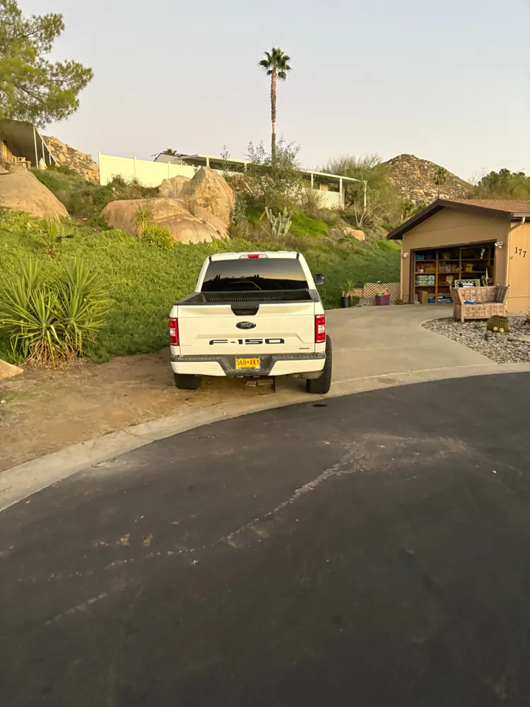 Customer's Ford F-150 diagnosed in their Hemet CA driveway by the Supercanic mobile mechanic